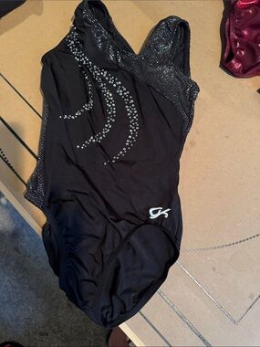 GK Black Crystal-Accent Women's Bodysuit